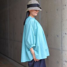 画像4: 【08Mab】コットンリネンラグランスリーブギャザーブラウス (4)