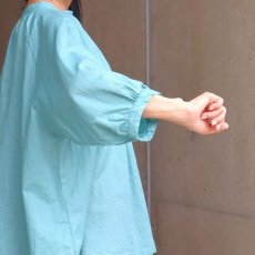 画像8: 【08Mab】コットンリネンラグランスリーブギャザーブラウス (8)