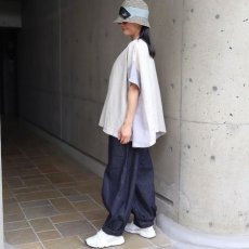 画像10: 【08Mab】ヨーロピアンリネン配色切り替えワイド前あきブラウス (10)