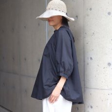 画像14: 【08Mab】コットンリネンラグランスリーブギャザーブラウス (14)