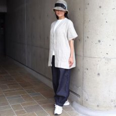 画像26: 08Mab ヨーロピアンリネン　ファスナーあきショート羽織 (26)