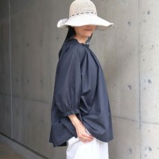画像16: 【08Mab】コットンリネンラグランスリーブギャザーブラウス (16)