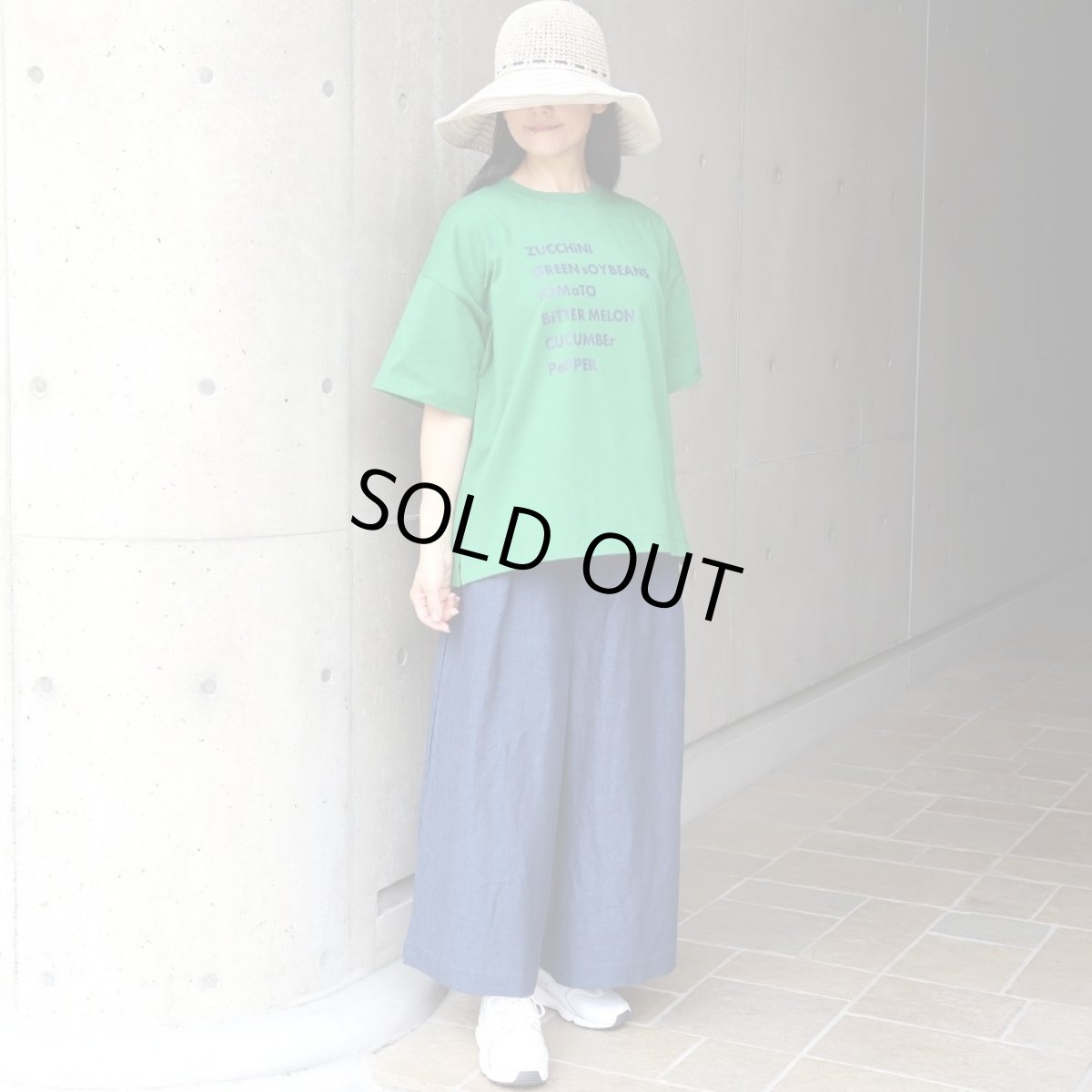 画像8: ista-ire コットンジャージー ベジタブルロゴ半袖Tシャツ (8)