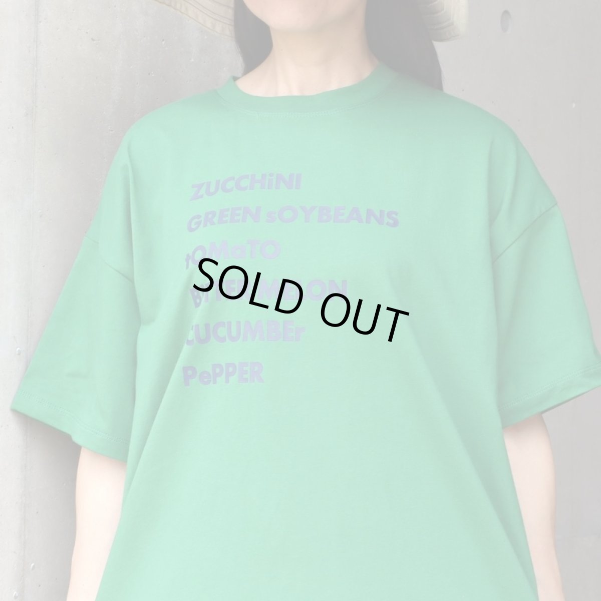 画像6: ista-ire コットンジャージー ベジタブルロゴ半袖Tシャツ (6)