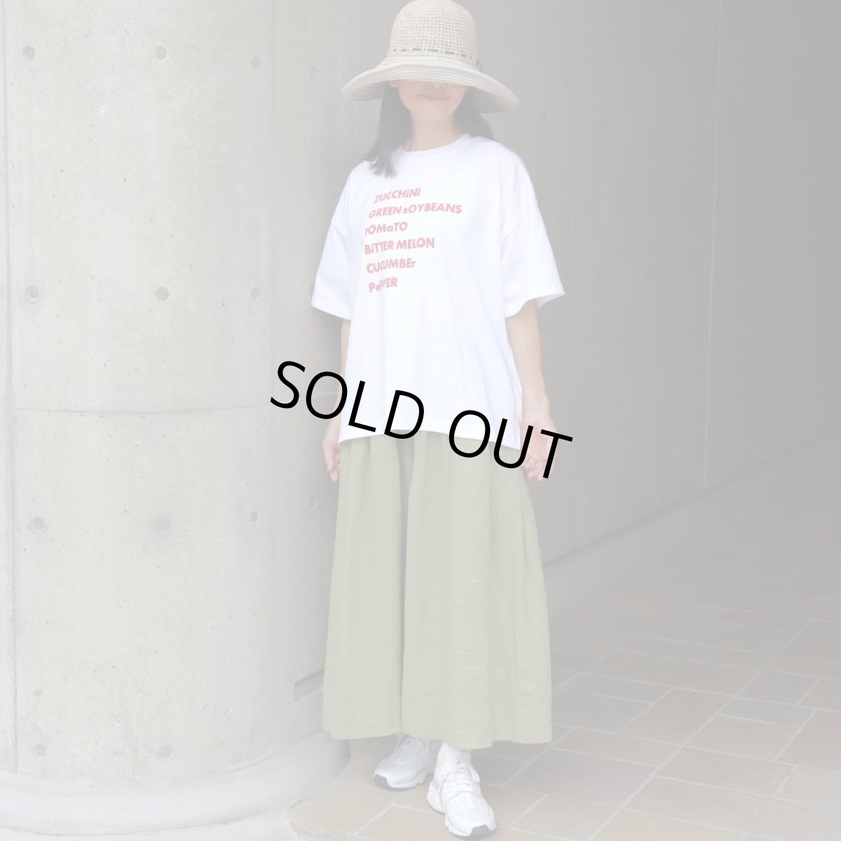画像19: ista-ire コットンジャージー ベジタブルロゴ半袖Tシャツ (19)