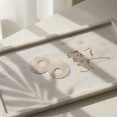 画像2: acrylic イヤリングパーツ（サークル）ペーパーベージュ (2)