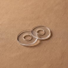 画像2: acrylic イヤリングパーツ（サークル）クリア (2)
