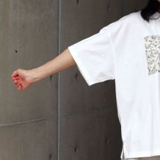 画像5: ista-ire コットン天竺×国産花柄　単色花柄スクエアTEE (5)