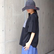 画像15: ista-ire コットン天竺×国産花柄　単色花柄スクエアTEE (15)