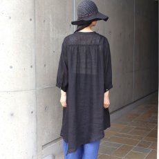 画像18: 08Mab リネンシャンブレー裾アシンメトリーワンピース (18)