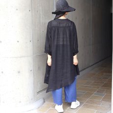 画像26: 08Mab リネンシャンブレー裾アシンメトリーワンピース (26)