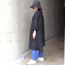 画像27: 08Mab リネンシャンブレー裾アシンメトリーワンピース (27)