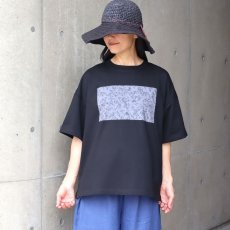 画像12: ista-ire コットン天竺×国産花柄　単色花柄スクエアTEE (12)