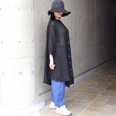 画像25: 08Mab リネンシャンブレー裾アシンメトリーワンピース (25)