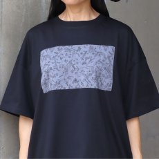 画像17: ista-ire コットン天竺×国産花柄　単色花柄スクエアTEE (17)