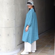 画像13: 08Mab リネンシャンブレー裾アシンメトリーワンピース (13)