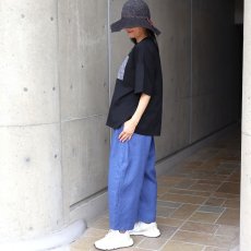 画像22: ista-ire コットン天竺×国産花柄　単色花柄スクエアTEE (22)