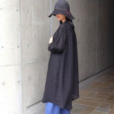 画像19: 08Mab リネンシャンブレー裾アシンメトリーワンピース (19)