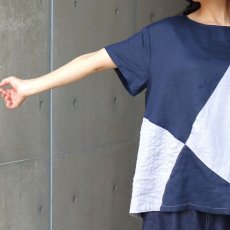 画像6: 08Mab ヨーロピアンリネン配色切替えプルオーバー (6)