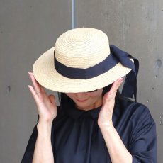 画像5: ista-ire ラフィア　リボンハット (5)