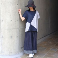 画像11: 08Mab ヨーロピアンリネン配色切替えプルオーバー (11)