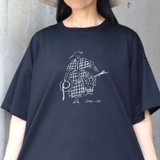 画像6: ista-ire コットン天竺　女の子イラストTEE (6)