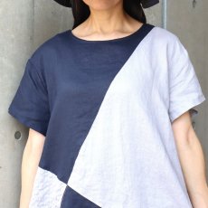 画像8: 08Mab ヨーロピアンリネン配色切替えプルオーバー (8)