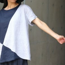 画像7: 08Mab ヨーロピアンリネン配色切替えプルオーバー (7)
