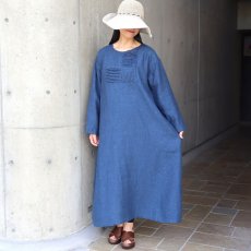 画像3: 20%OFF SALE 08Mab 9番手リネンウインドータックワンピース (3)