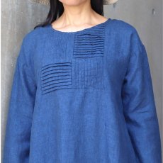 画像12: 20%OFF SALE 08Mab 9番手リネンウインドータックワンピース (12)