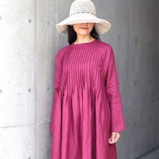 画像6: 30%OFF SALE 08Mab ラグラン袖ピンタックワンピース (6)