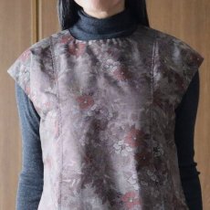 画像5: おぼろ月夜 大島シルクタックトップス (5)