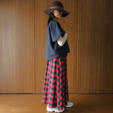 画像17: おぼろ月夜 紺シルクシンプルトップス (17)