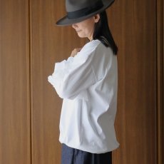 画像15: ista-ire 4602-7540 コットンジャージ―ラミーリネンフリルロンTEE (15)