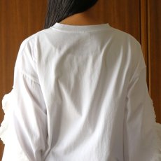 画像7: ista-ire 4602-7540 コットンジャージ―ラミーリネンフリルロンTEE (7)