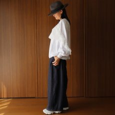 画像18: ista-ire 4602-7540 コットンジャージ―ラミーリネンフリルロンTEE (18)