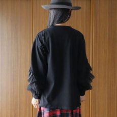 画像27: ista-ire 4602-7540 コットンジャージ―ラミーリネンフリルロンTEE (27)