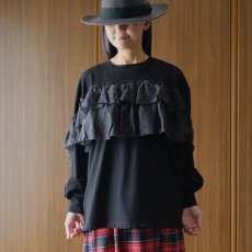 画像25: ista-ire 4602-7540 コットンジャージ―ラミーリネンフリルロンTEE (25)