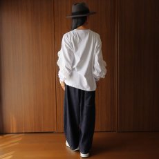 画像11: ista-ire 4602-7540 コットンジャージ―ラミーリネンフリルロンTEE (11)
