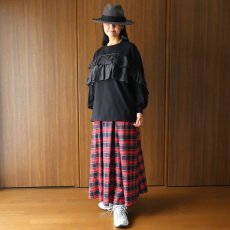 画像33: ista-ire 4602-7540 コットンジャージ―ラミーリネンフリルロンTEE (33)