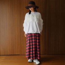 画像21: ista-ire 4602-7540 コットンジャージ―ラミーリネンフリルロンTEE (21)