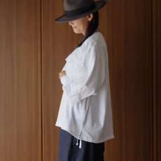 画像2: ista-ire 4602-7540 コットンジャージ―ラミーリネンフリルロンTEE (2)