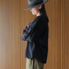 画像38: ista-ire 4602-7540 コットンジャージ―ラミーリネンフリルロンTEE (38)