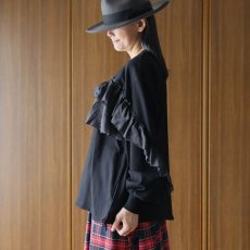 画像26: ista-ire 4602-7540 コットンジャージ―ラミーリネンフリルロンTEE (26)