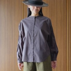 画像1: ista-ire コットンローンピンタックシャツ (1)