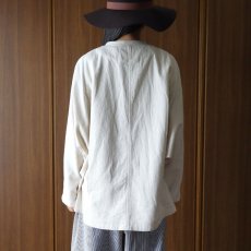 画像4: ista-ire 6.5oz綿麻甘織りデニムバルーンジャケット (4)