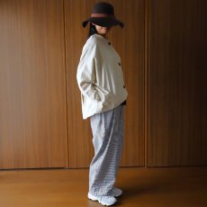 画像19: ista-ire 6.5oz綿麻甘織りデニムバルーンジャケット (19)