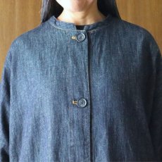 画像29: ista-ire 6.5oz綿麻甘織りデニムバルーンジャケット (29)