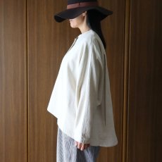 画像3: ista-ire 6.5oz綿麻甘織りデニムバルーンジャケット (3)