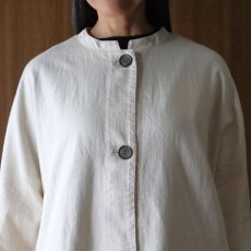 画像8: ista-ire 6.5oz綿麻甘織りデニムバルーンジャケット (8)
